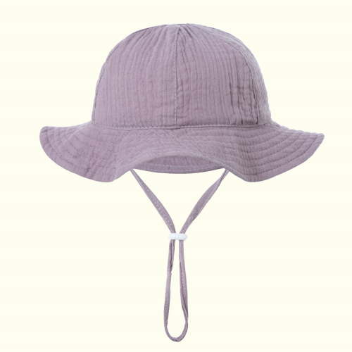 LOVZFMLL Baby Boys Girls Bucket Hat Wide Brim Sun Protection Adjustable Summer Outdoor Beach Sun Hat for Age 3-12 Months