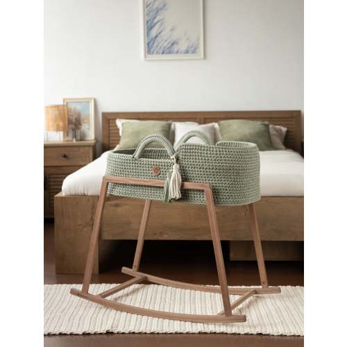 Set of XL Moses Basket Straight Hood & Rocking Stand
