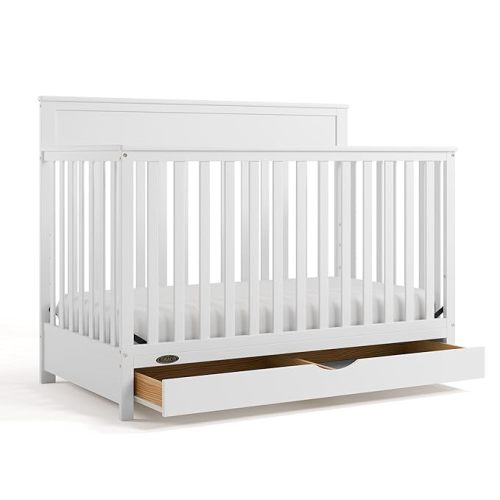 Graco Shiloh 5-in-1 Convertible Crib with Drawer, White