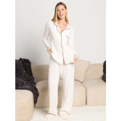 Luna Lounge Long Sleeve Pajama Set | Cozy Matching PJ Set | Comfrt