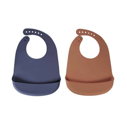 2 Pack Baby Pick Silicone Bibs For Babies- BPA-Free Waterproof Bib With Pocket- Dishwasher Safe Feeding Bib With Food Catcher