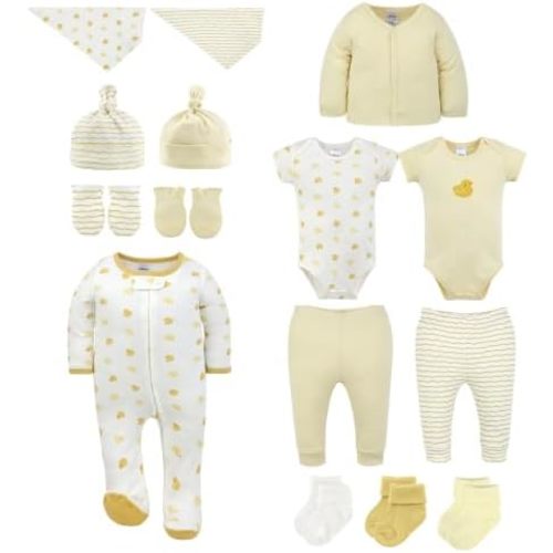 The Peanutshell 15pc Newborn Baby Clothes Boy Girl, 0-3 Baby Outfits Gift