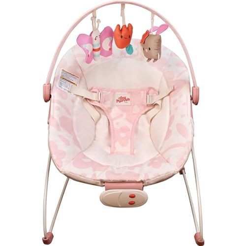 Tiny Marvels Baby Bouncer, Baby Bouncer Seat with Music for 0-6M, 20lbs