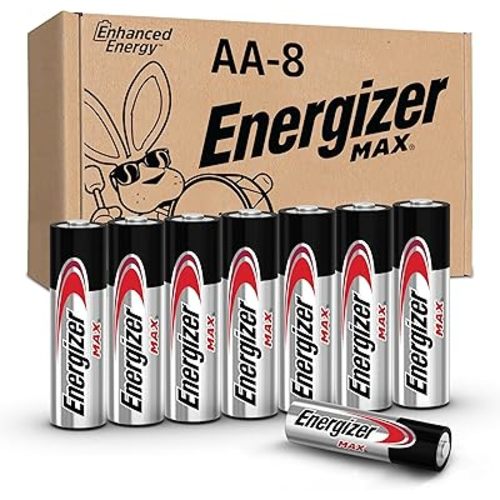 Energizer MAX AA Batteries (8 Pack), Double A Alkaline Batteries