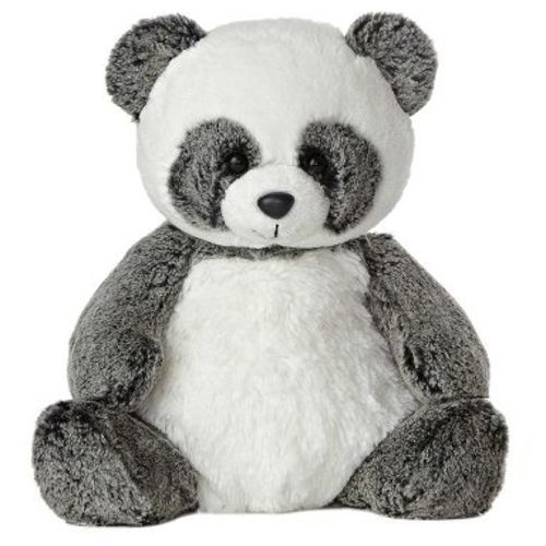 Aurora Medium Ping Panda Sweet & Softer Snuggly Stuffed Animal White 12"