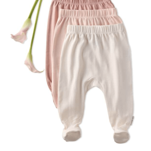 FALLON 3-Pack Footed Pants, Sorbet - butterblu | Maisonette