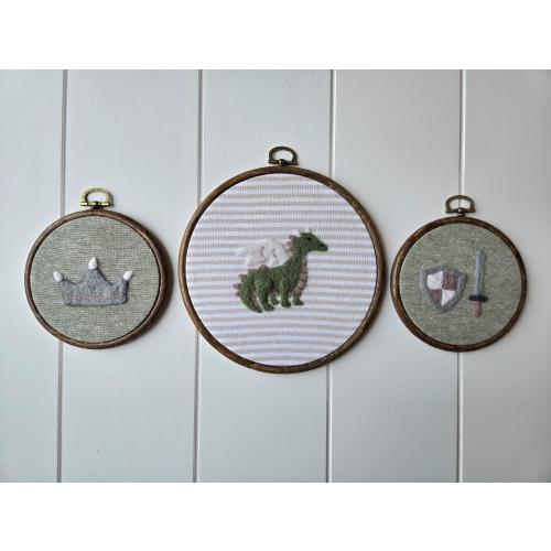 Needle Felted Customizable Nursery or Home Decor - Green Dragon Collection