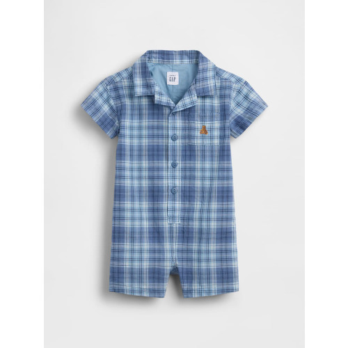 Baby Plaid Shorty One-Piece