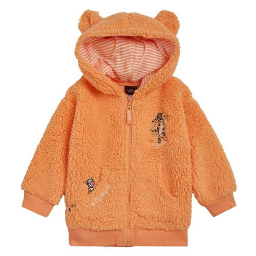 Disney Winnie the Pooh Tigger Newborn Baby Boys Cozy Sherpa Zip Up Hoodie Newborn to Toddler