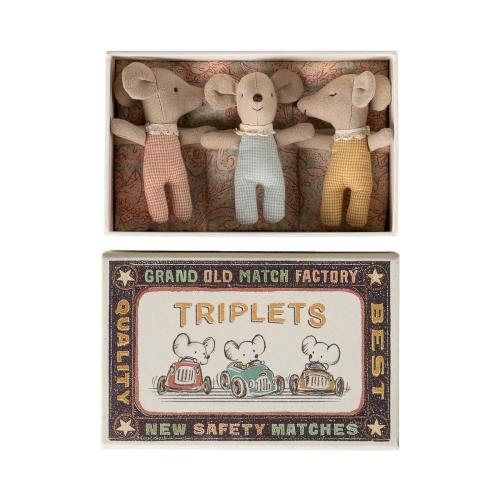 Triplets, Baby mice in matchbox