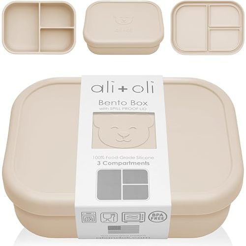 Ali+Oli Silicone Bento Box (Coconut)