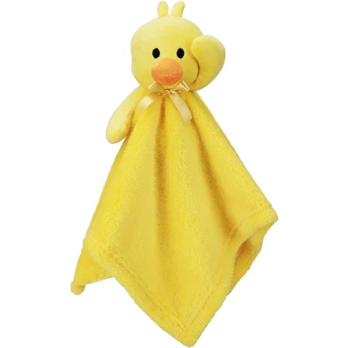 Pro Goleem Duck Security Blanket Soft Yellow Baby Lovey Unisex Lovie Baby Gifts for Newborn Toddler Snuggle Toy Stuffed Animal 16 Inch