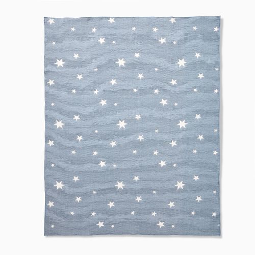 Star Chambray Reversible Baby Quilt