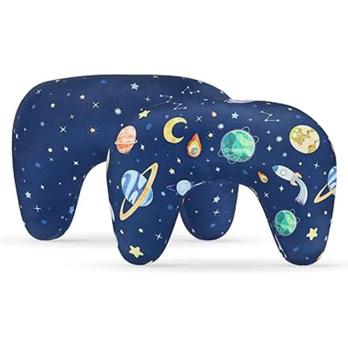 Pea Pod Nursing Pillow Cover 2 Pack Soft Stretchy Nursing Cover for New-Designed Breastfeeding Pillow, Removable Feeding Slipover for Baby Boy and Girls, Outer Space Pattern