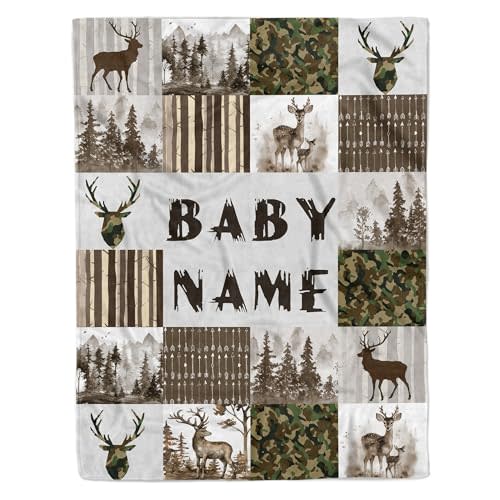 Edit Gift Custom Baby Shower Blanket with Name Personalized Baby Boy Gifts for Birthday Christmas Customized Name Blanket for Newborn New Baby