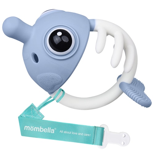 Mombella 3-in-1 Clownfish Soothing Pop Fidget Baby Sensory Teether Toy for Teething Relief Set Pacifier Infant Newborn Care Fun & Functional Design with No Drop Strap - TikTok Shop