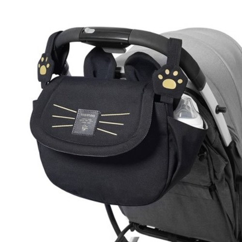 Kitty Paws Stroller Organizer-Black