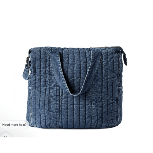 Convertible Diaper Bag- Vintage Jean Wash