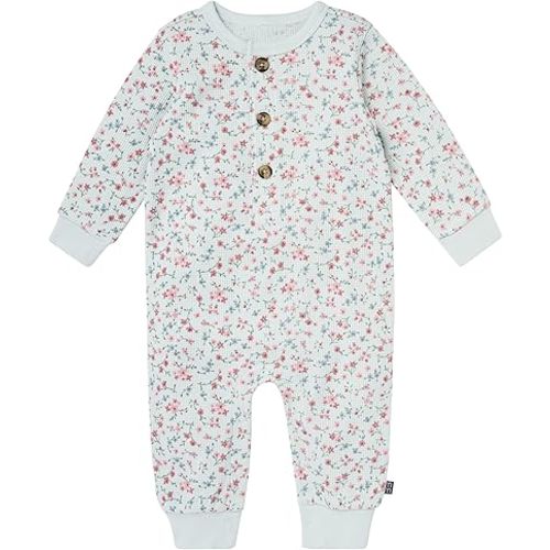 Modern Moments by Gerber Baby Henley Waffle Knit Romper