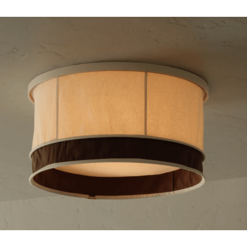 Drum Bark Shade | Drum boob light cover | Drum ceiling light cover - Tulip Shades