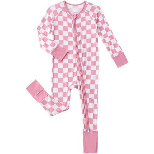 Baby Viscose from Bamboo Pajamas - Infant Boys Girls Footless Zippy Pjs Sleep 'N Play Clothes - One Piece Romper