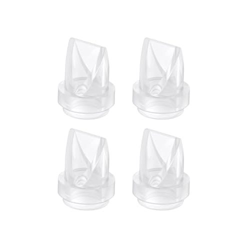 eufy Security Original Duckbill Valves (4-Pack) for Wearable Breast Pump E10/E20/S1/S1 Pro, Leak-Proof and Dust-Proof Breast Pump Replacement Parts