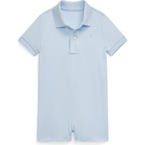 Interlock Polo Romper, 6M