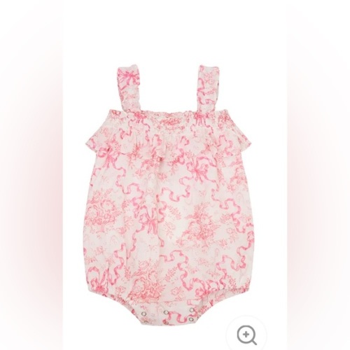 LoveShackFancy Nadianna Pinafore, Powder Pink