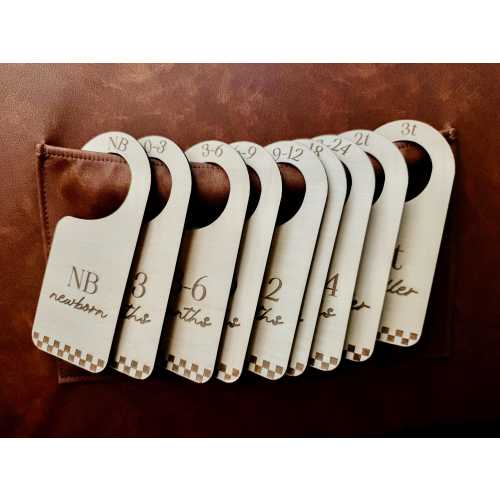 baby closet dividers newborn hangers nursery closet organizer for clothes nursery decor checkered baby hangers baby wardrobe dividers wooden
