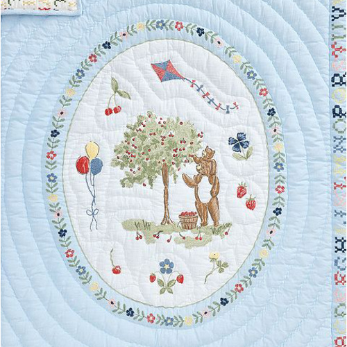 Riley Sheehey Bear Baby Quilt | Pottery Barn Kids