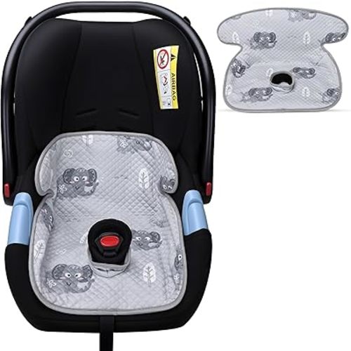 Piddle Pad, Car Seat Potty Training Protector, Baby Waterproof Car Seat Cover with Anti-Slip Backing, Machine Washable Liner for Toddler Carseat, Stroller (Gray)