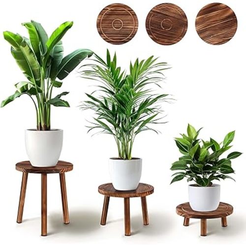 Yedcxup Plant Stand Indoor,3 Pcs Corner Plant Stand,Plant Shelf,Potting Bench,Suitable for Indoor and Outdoor Scenarios Such as Balcony,Living Room,Office,Small Corner Space and Courtyard.