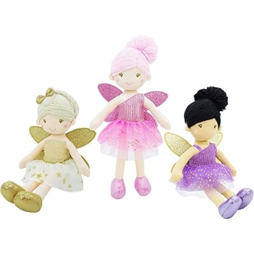 June Garden 12" Enchanted Garden 3 Fairy Dolls Package - Best Value