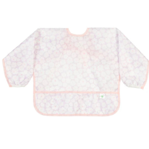 The Cover Everything Infant Bib, Lavender Daisy - Apple of My Isla | Maisonette
