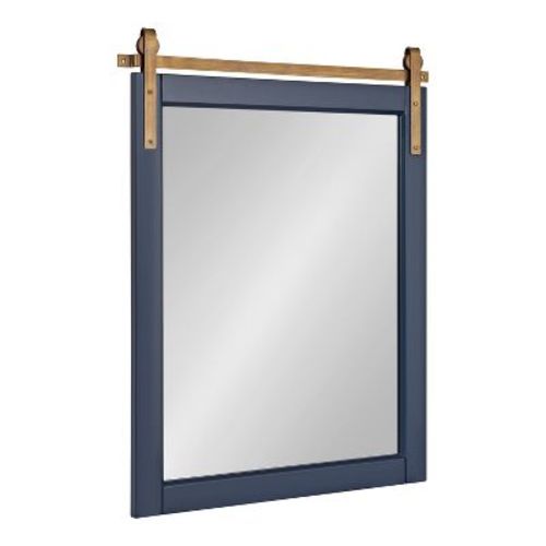 Kate and Laurel Skylan Decorative Wall Mirror, 24x31, Navy Blue