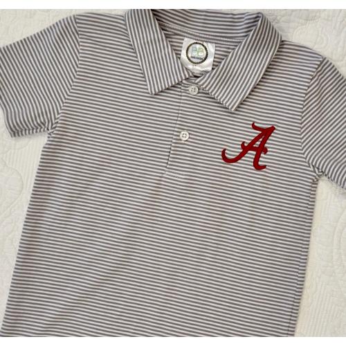 Alabama Boys Polo: Embroidered Cotton Shirt.