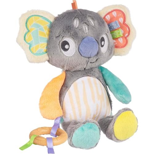 Playgro Fauna Friends Cuddly Koala - Plush Koala Toy for Newborns - Soft and Snuggly Stuffed Animals for Babies - Ideal Baby Gift - Sensory Soft Crinkle Toy with Teether