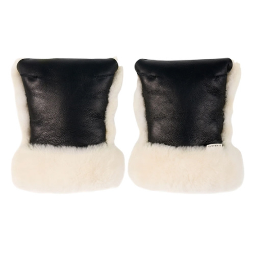 BINIBAMBA Limited-edition Leather & Sheepskin Buggy Mittens