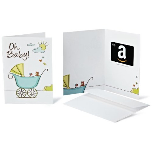 AmazonSmile: Amazon.com $20+ Gift Card in a Greeting Card (Oh, Baby! Design): Gift Cards