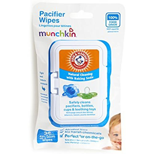 Munchkin 36 Pack Arm and Hammer Pacifier Wipes, White - 36 Count (Pack of 1)