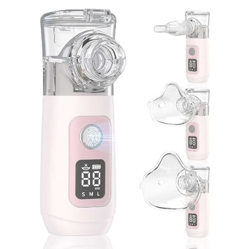 Smart Digital Display Portable Nebulizer for Adults and Kids, Portable - Rechargeable for Travel and Home Use-0918-NE07-X01