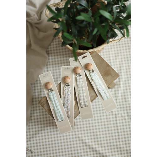 Organic Cotton Baby Pacifier Clip: Nickel-Free Metal