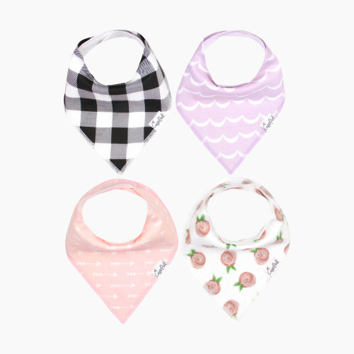 Copper Pearl Bandana Bib Set (4 Pack) - Rosie