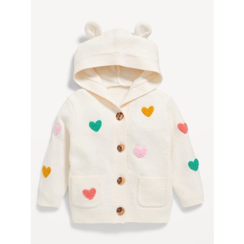 SoSoft Critter Ear Button-Front Sweater for Baby