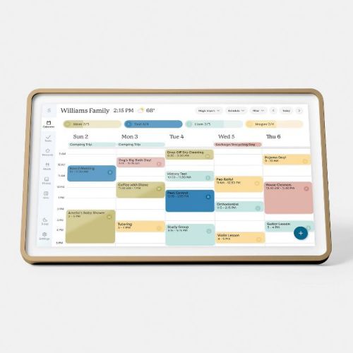 Skylight Calendar 2 15" Digital Touchscreen Antique Brass - Hearth & Hand™ with Magnolia