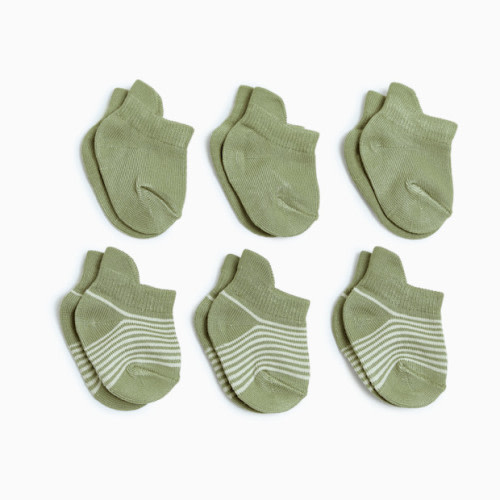 Bamboo 6-Pack Socks - Green