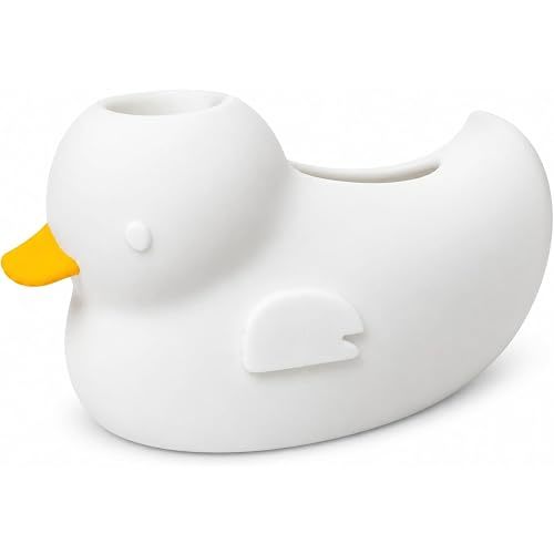 Silicone Bath Faucet Cover for Kids, Bath Spout Cover for Tub, Bathtub Faucet Cover, Faucet Covers for Bathtub Safety, Toddler Bath Tub Water Spout Cover, Universal Fit (White)