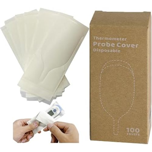 100pcs Disposable Digital Thermometer Probe Covers for Accurate and Hygienic Rectal Thermometer Measurements, Wrap Around The Thermometer's Entire Body