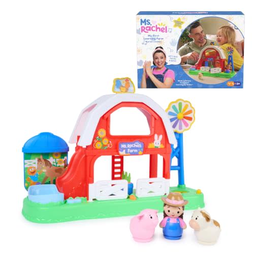 Ms. Rachel My First Learning Farm with Songs, Phrases & Animal Figures | Songs & Phrases, 3 Figures, Day & Night Switch, Volume Control, 360 Play, Toddler Toys For Girls And Boys Ages 1-3+ Years