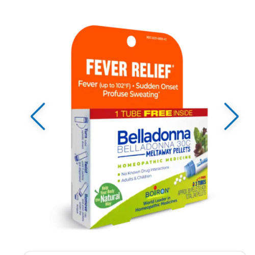 Belladonna Fever Relief 30C Multi-Pack | Boiron USA